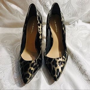 Via Spiga Leopard Animal Print Pointed toe Heels